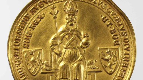 Seal from The Golden Charter delineating the rules for the future elections of the Roman King and Emperor.