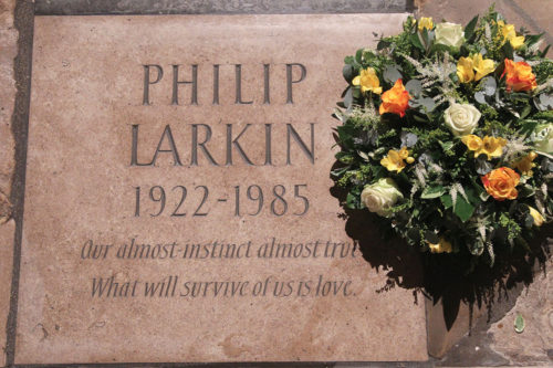 Philip Larkin memorial in Westmintser Cathedral © Westminster Cathedral