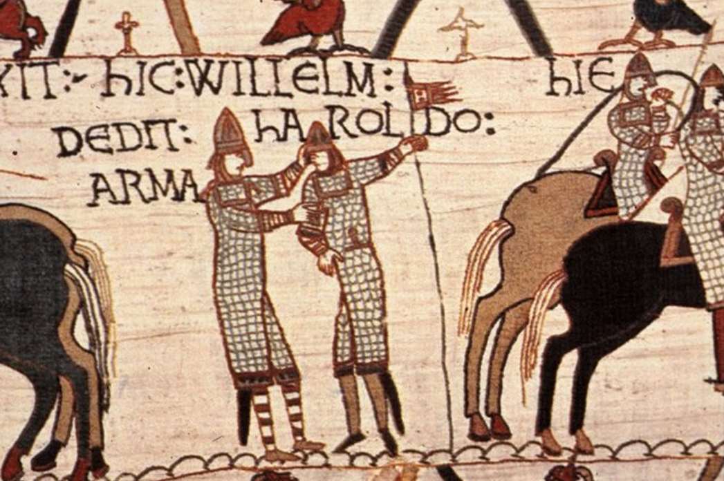 William gives Harold arms
