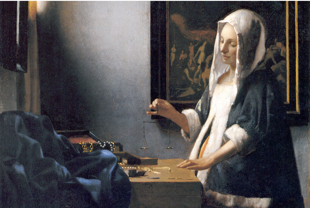 Woman with a balance by Vermeer Source: Wikipedia