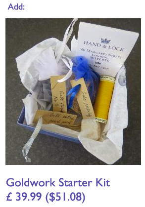 Add from Hand & Lock gold Starter Add from Hand & Lock gold Starter Kit for medieval embroidery