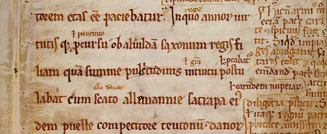 Angers fragment of Gesta Danorum by Saxo - Royal Library in Copenhagen