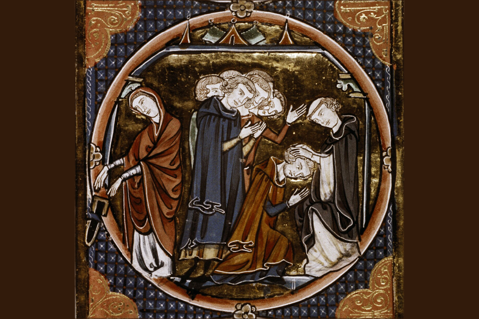 Bible Moralisé. MS. Bodl. 270b fol. 208r 13th century, middle © Digital Bodleian
