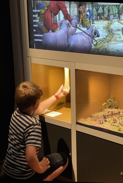 Boy at Viking exhibition in Copenhagen 2021 © KS
