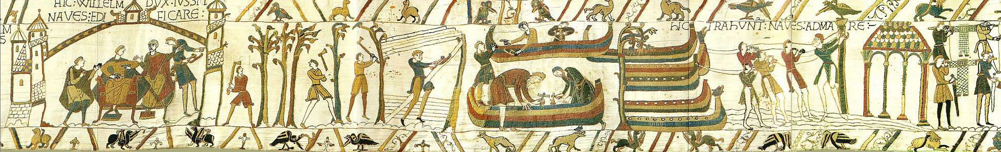Building the Ships in Normandy. Source: Bayeux Tapestry/Wikipedia