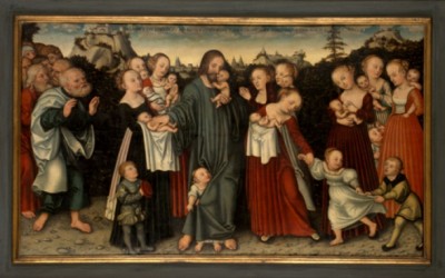 Cranach in Erfurt - Let the Small children come to me