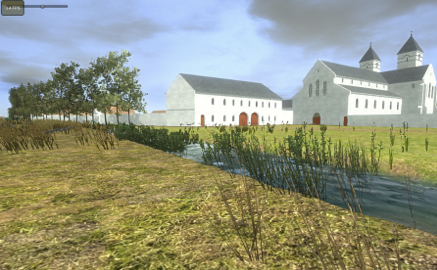 Abbey at Ename in Belgium