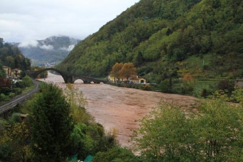 Flooding in 2012 of the near Borgo a Mozzano © Fraternita di Misericordia