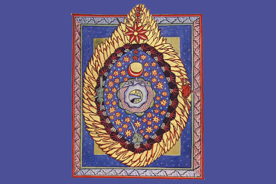 The Cosmic Egg From Hildegard of Bingen. Source: Wikipedia