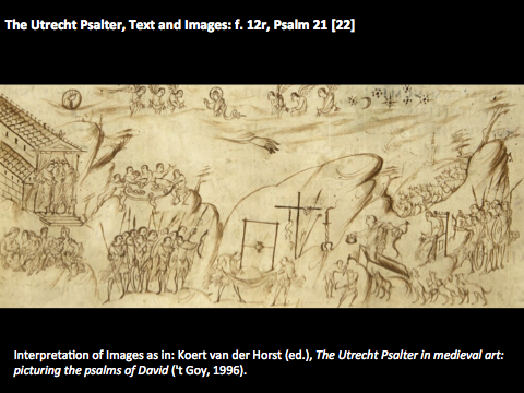 Utrecht Psalter detail from psalm 21 - Courtesy: Leo Lousberg
