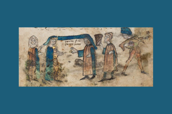 Jesish Wedding. From the Second Nüremberg Haggadah. © David Sofer Collection CCBYSA