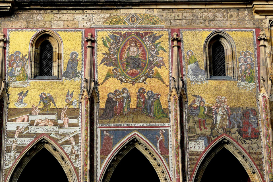 The Last Judgement at the Golden Gate of St. Vitus in Prague. Source: Wikipedia