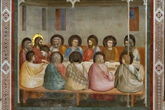 Last Supper. By Giotto Bondone, Scrovegni Chapel, Padua. Source: Wikipedia