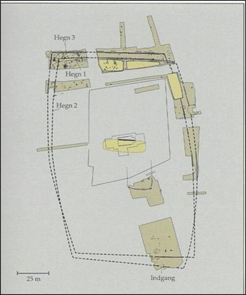 Lisbjerg according to excavations 2004. 