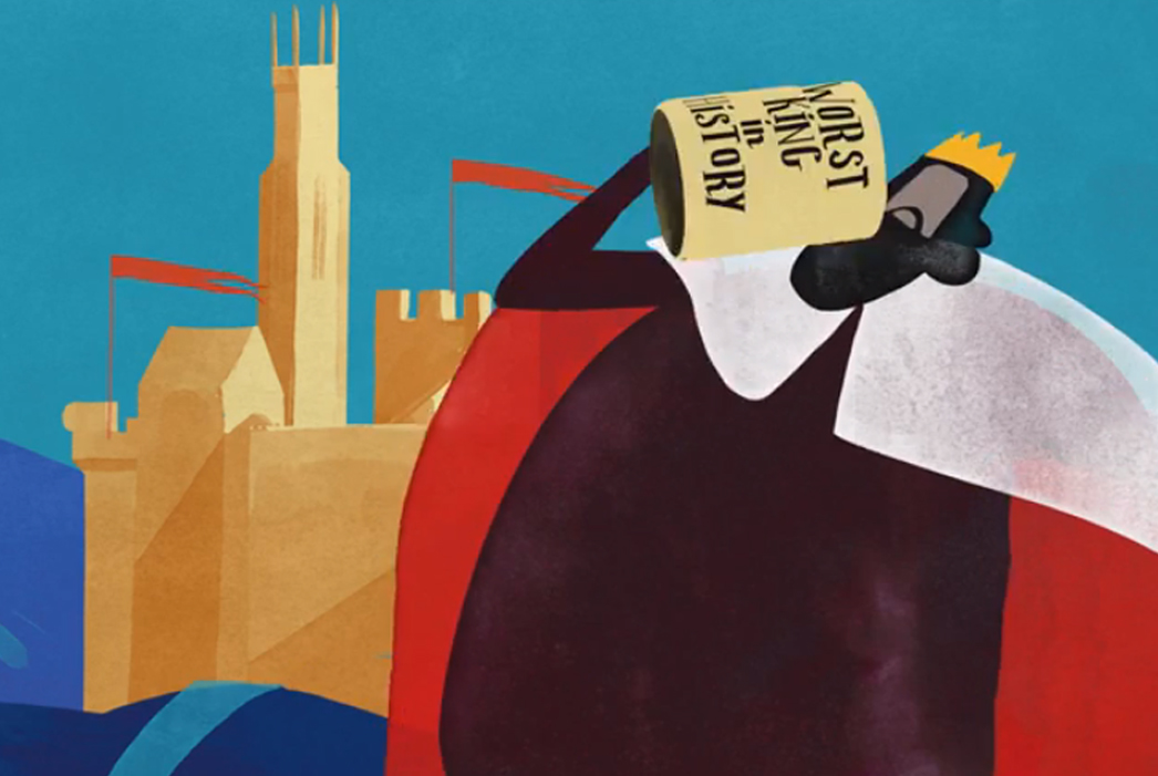 Magna Carta British Library website cartoon