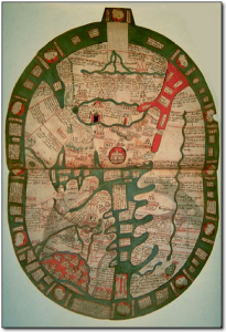 map of World Map by Ranulf Higden, 1342 British Library