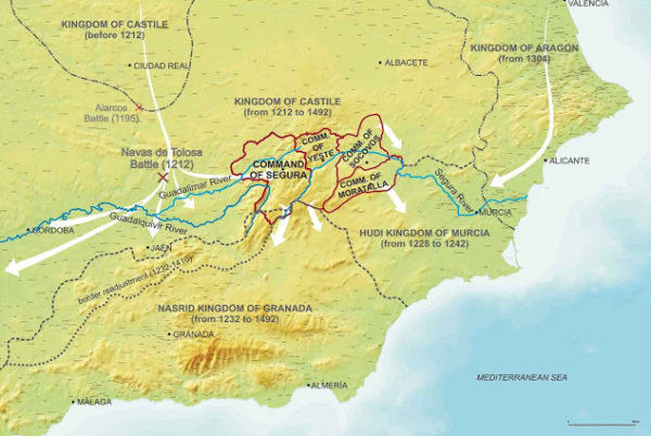 Map of Segura Torres © Santiago Queseda.