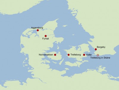 Map with Ring fortresses