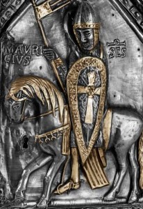 Saint-Maurice as depicted on his reliquary