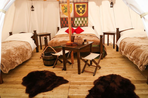 Glamping the medieval way at Warwick Castle