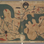 Medieval World Map. From manuscript 1020 - 1050, Kitab Gharaib al-Funun Wa-Mulah Al-Uyun Bodleian
