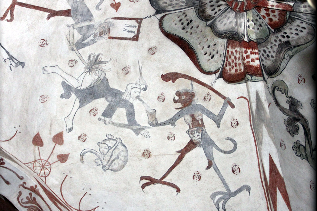 Mural from Magdalen Church in Djursland - Denmark wikipedia