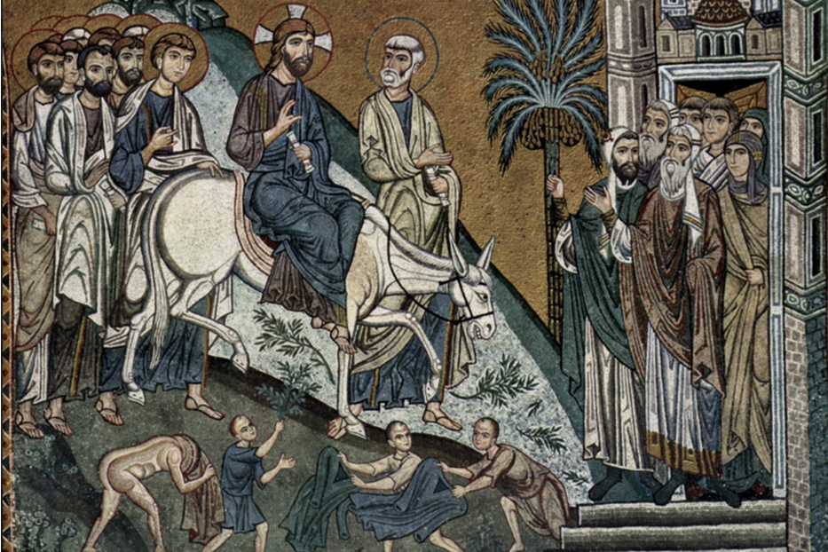 Palace Chapel in Palermo-Triumphant Entry into Jerusalem web