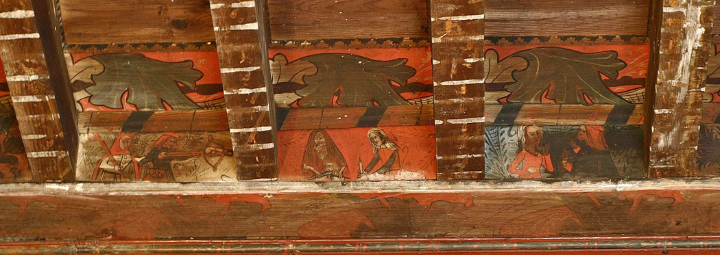 Painted ceiling in Lagrasse