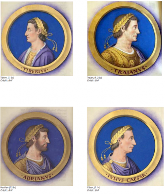 Portraits of 12 emperors  BnF