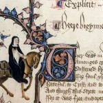 Chaucer's prioress from the Ellesmere Manuscript