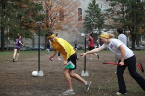 quidditch-team-preparing for Ottawa-University - medieval Histories