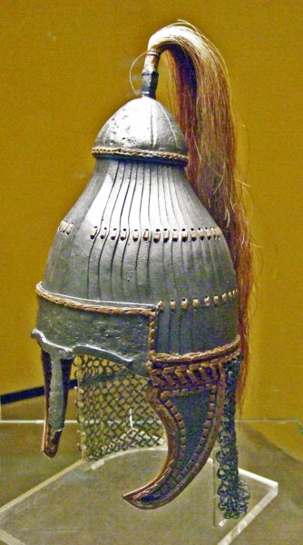 Reconstruction of Lammellen Helmet from Niederstotzingen. Source: Wikipedia