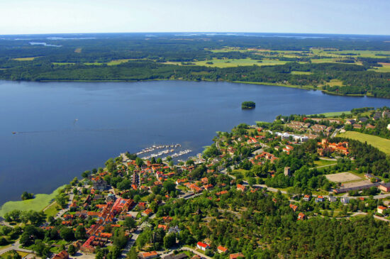 Sigtuna today. Notice the ruins of St. Peter to the left © Marina