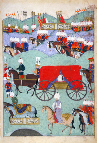 Suleyman being brought back to Istanbul. Source: Wikipedia/Chester Beatty LibraryCBL T 413.113