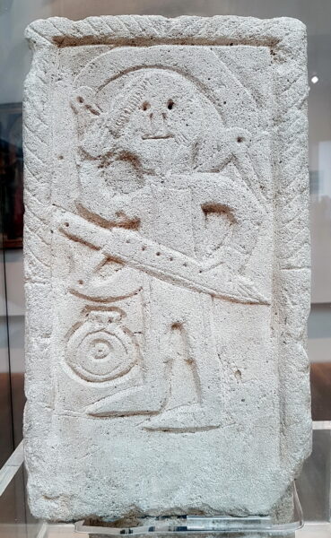 Tombstone from Niederdollendorf, c. 600. Rheinisches Landesmuseum Bonn. 