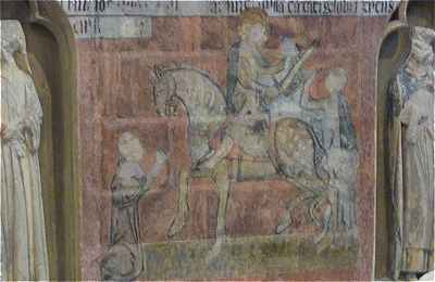 St. Martin wall painting from the Cathedral in Tours