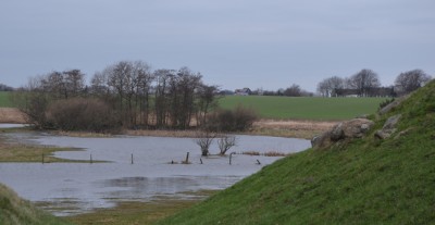 Trelleborg in a waterlogged meadow winter 2013