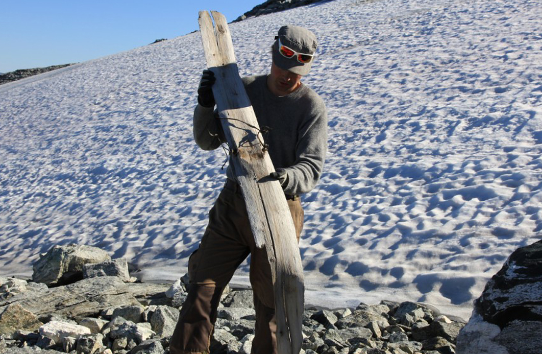 Ski from the glacier at Reiheimen in Uppland