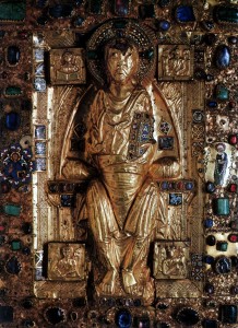 Uta Codex, Evangeliary Front Cover Ottonian ca. 1020. Munich, Bayerisches Staatsbibliothek, Ms. Clm. 13601
