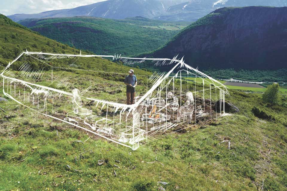 Viking settlement at Lendbreen pass c. AD 750-1050 © Secrets of the Ice