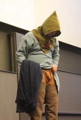 Catwalk with viking dress Ribe Viking centre 1