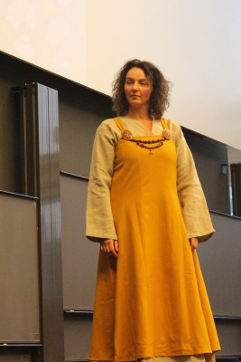 Catwalk with viking dress Ribe Viking centre 2