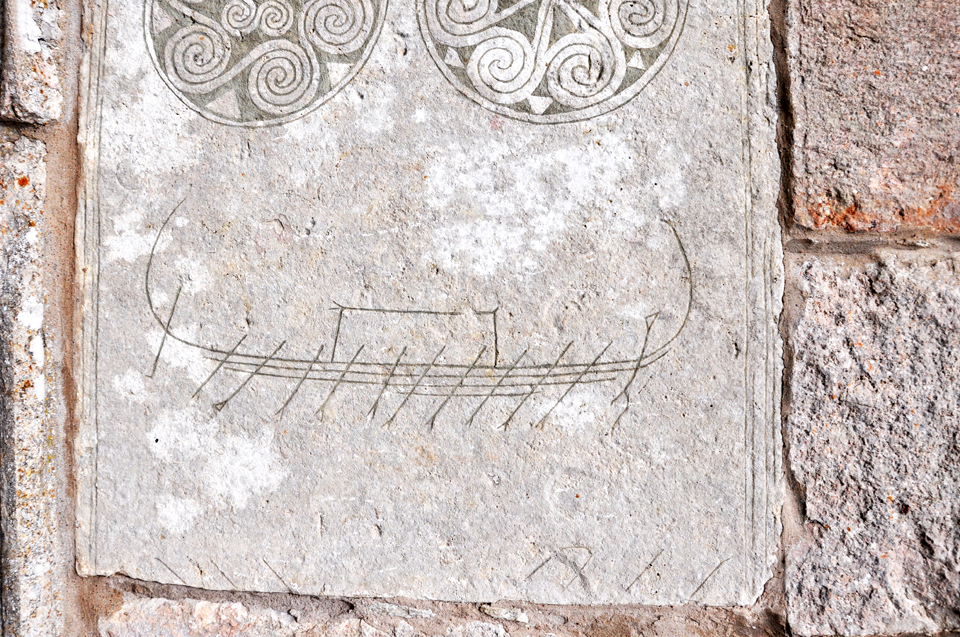 Pictorial Stone from the Church in Bro, Gotland c. 400 - 500. Source: Flickr