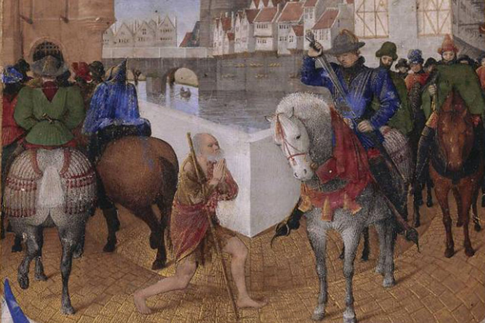 The Charity of St. Martin by jean Fouquet © Louvre /Source: wikipedia