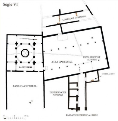 Early medieval episcopal residence, baptistery and Church © Muhba